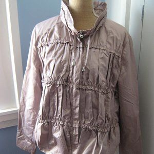 Nine West Ruched Shimmery Sand Jacket